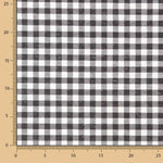 Viyela Cotton Vichy Marmorierte Baumwolle Schwarz und Weiß - Ribes y Casals