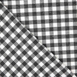 Viyela Cotton Vichy Marmorierte Baumwolle Schwarz und Weiß - Ribes y Casals