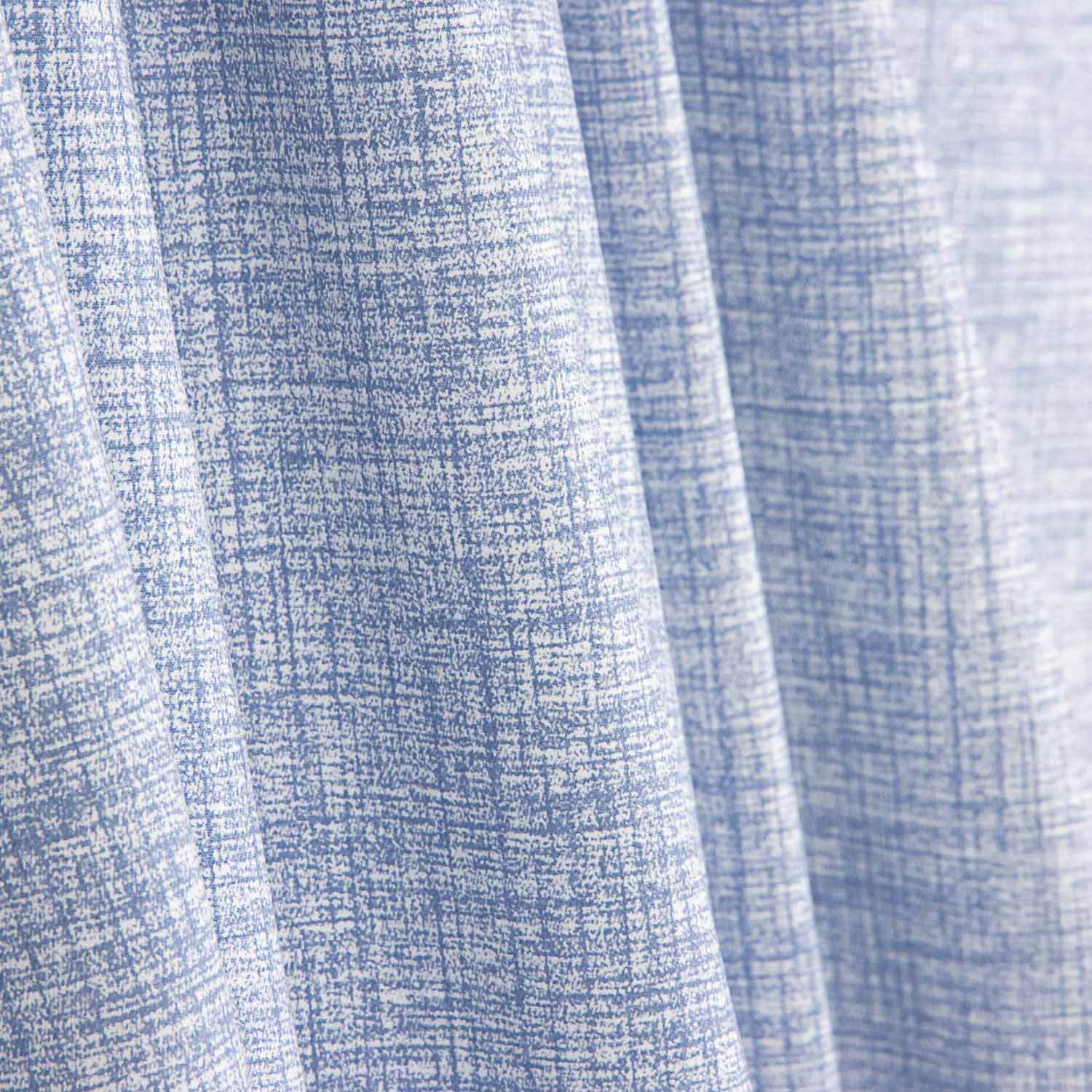 Baumwollpopeline mit Leineneffekt Blau - Ribes y Casals