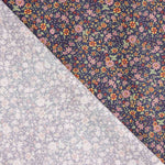 Popeline Baumwolle Floral Liberty Popeline Marine Hintergrund - Ribes y Casals