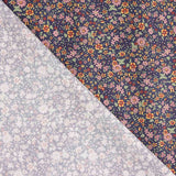Popeline Baumwolle Floral Liberty Popeline Marine Hintergrund - Ribes y Casals