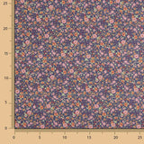 Popeline Baumwolle Floral Liberty Popeline Marine Hintergrund - Ribes y Casals