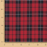 Viyela Baumwolle Scotland Rot-Schwarz - Ribes y Casals
