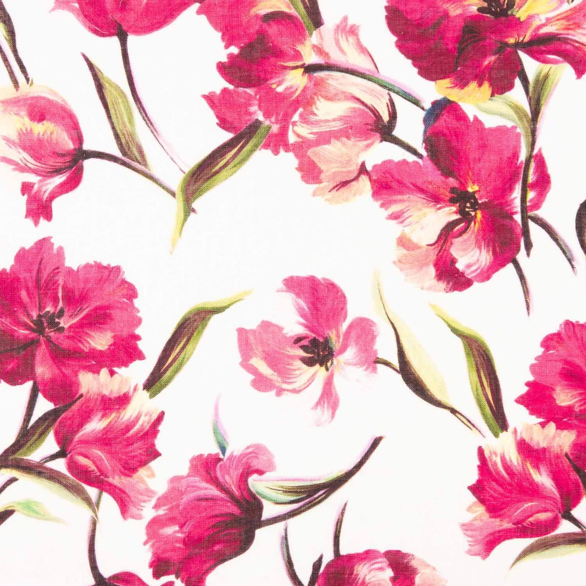 Tulpenblüte Gedruckter Leinenstoff - Verschiedene Größen x Breite 145 cm - Ribes y Casals