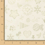 Weihnachten Lurex-Leinwand Gold - Ribes y Casals