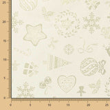 Weihnachten Lurex-Leinwand Gold - Ribes y Casals