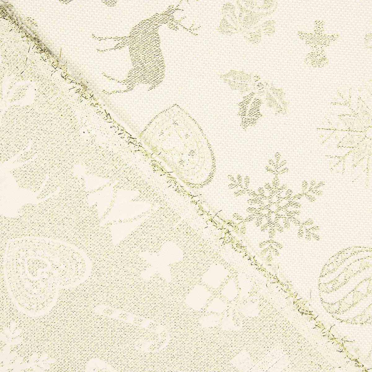 Weihnachten Lurex-Leinwand Gold - Ribes y Casals