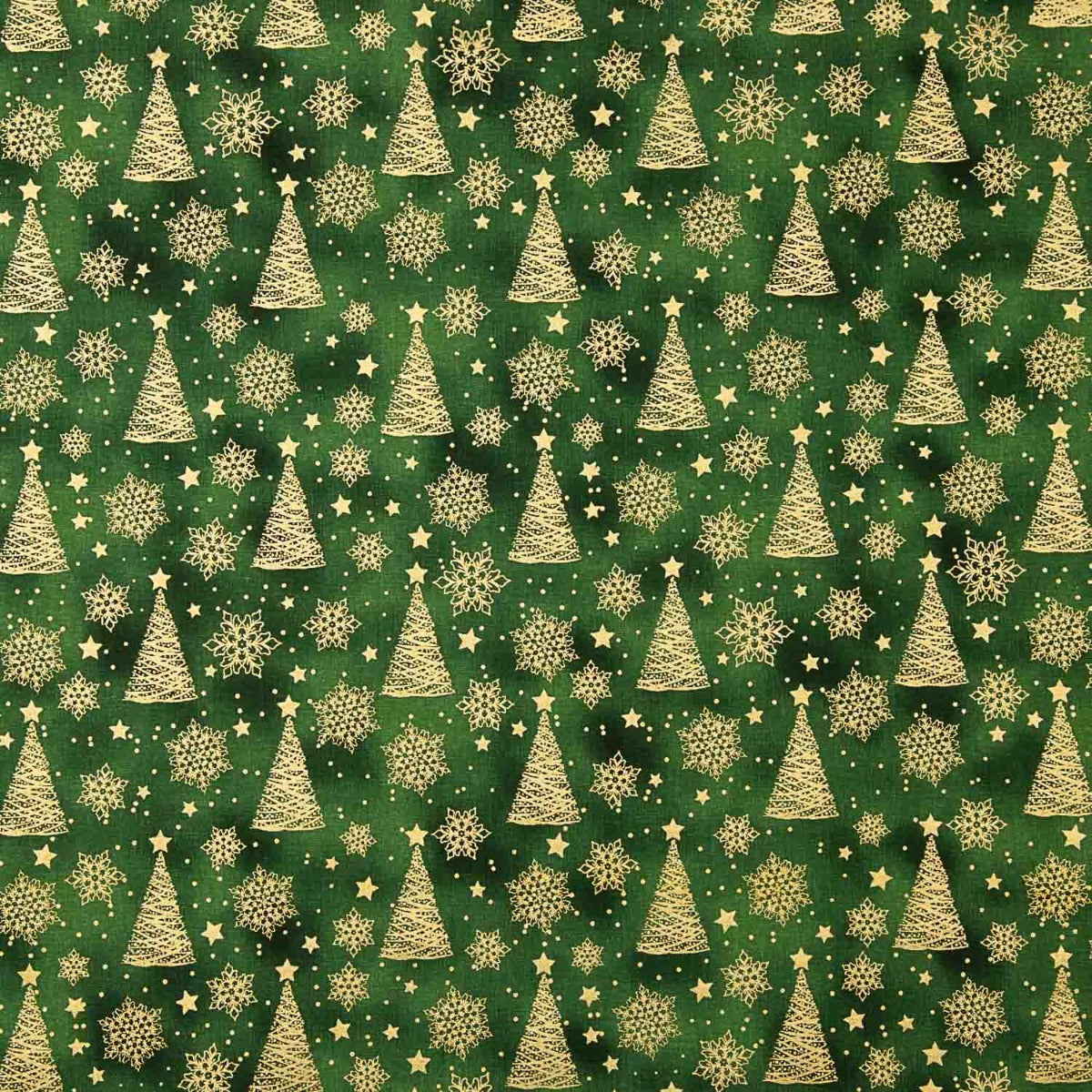 Fichtengrüner Weihnachts-Popeline - Ribes y Casals
