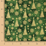 Fichtengrüner Weihnachts-Popeline - Ribes y Casals