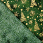 Fichtengrüner Weihnachts-Popeline - Ribes y Casals