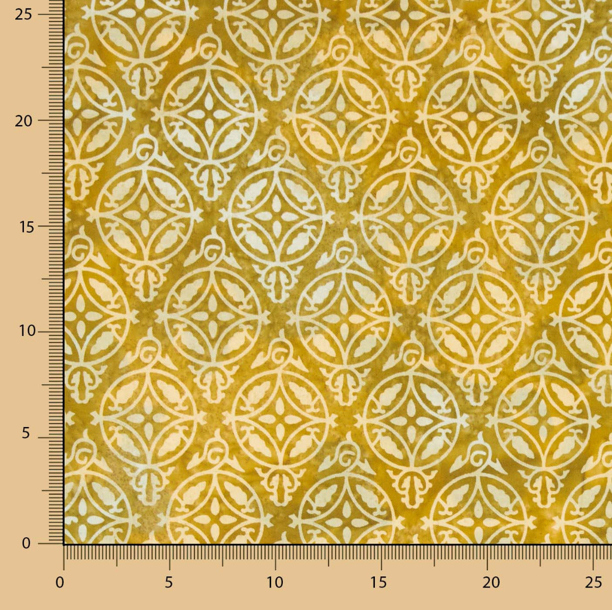 Batik Popeline Nairobi Ocker - Ribes y Casals