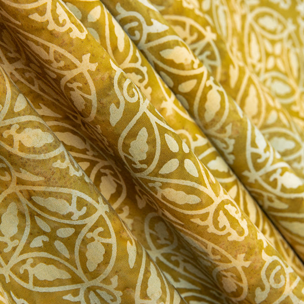 Batik Popeline Nairobi Ocker - Ribes y Casals