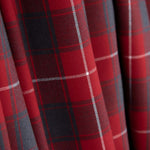Reststück Viyela Baumwolle Scotland Rot-Grau – Verschiedene Maße x Breite 150 cm - Ribes y Casals