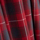 Reststück Viyela Baumwolle Scotland Rot-Grau – Verschiedene Maße x Breite 150 cm - Ribes y Casals