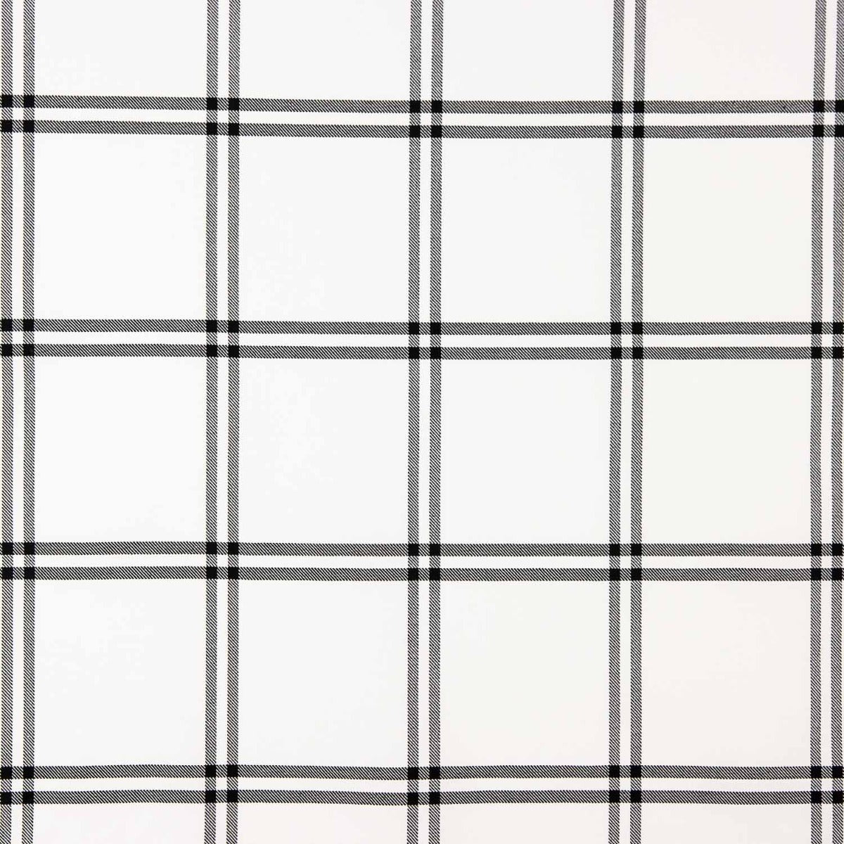 Viyela Cotton Windowpane Bild Schwarz-Weiß - Ribes y Casals