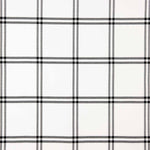 Viyela Cotton Windowpane Bild Schwarz-Weiß - Ribes y Casals