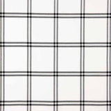 Viyela Cotton Windowpane Bild Schwarz-Weiß - Ribes y Casals