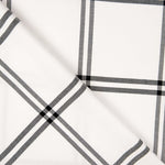 Viyela Cotton Windowpane Bild Schwarz-Weiß - Ribes y Casals