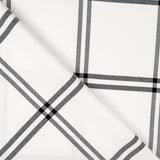 Viyela Cotton Windowpane Bild Schwarz-Weiß - Ribes y Casals
