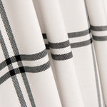 Viyela Cotton Windowpane Bild Schwarz-Weiß - Ribes y Casals