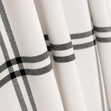Viyela Cotton Windowpane Bild Schwarz-Weiß - Ribes y Casals