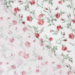 Grace Flowers Bedruckte Baumwolle Rot - Ribes y Casals