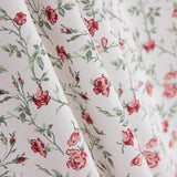 Grace Flowers Bedruckte Baumwolle Rot - Ribes y Casals