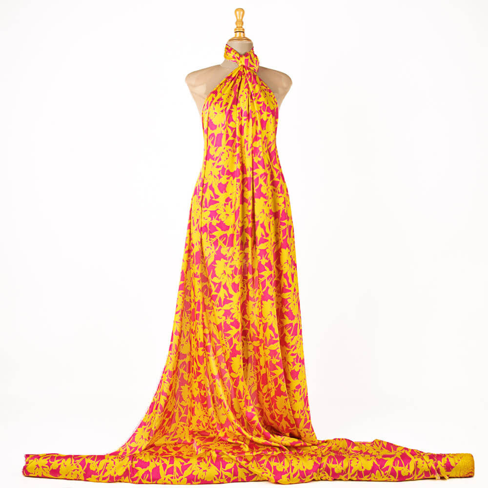 Shadow Print Satin Shadow Rosa-Gelb - Ribes y Casals