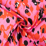 Pollock Druck Satin Rot - Ribes y Casals