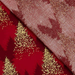 Fichtenroter Weihnachts-Popeline - Ribes y Casals