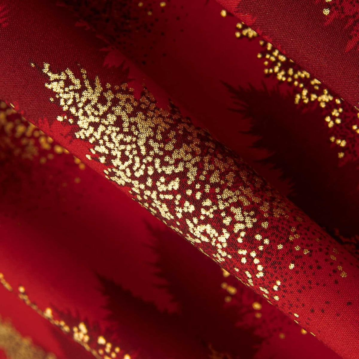 Fichtenroter Weihnachts-Popeline - Ribes y Casals