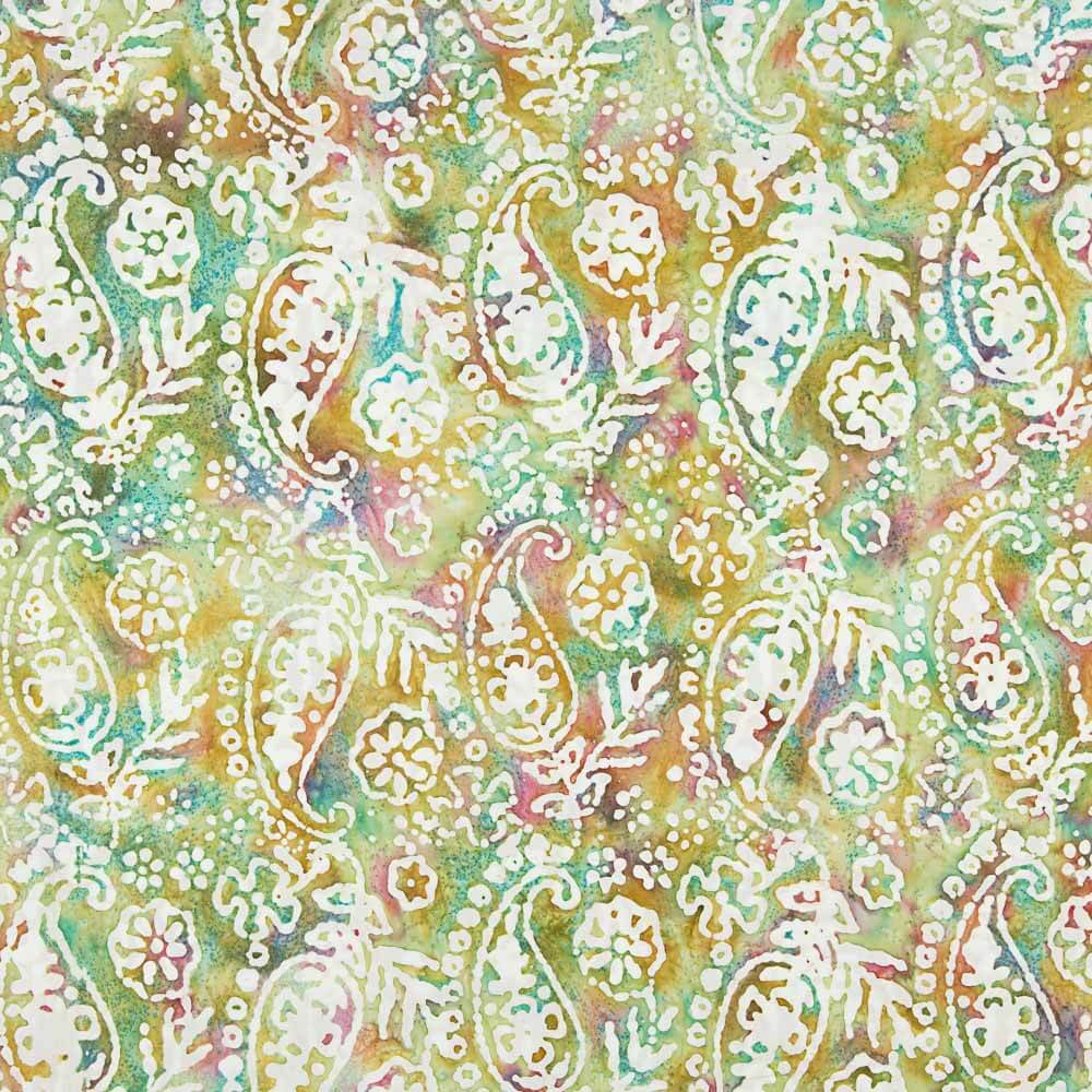 Popeline Batik Yaoundé Grün - Ribes y Casals