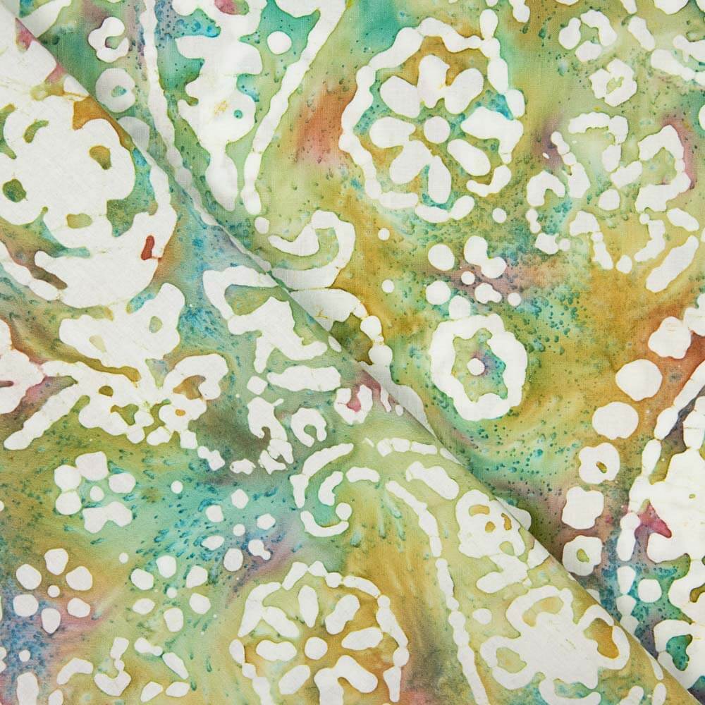 Popeline Batik Yaoundé Grün - Ribes y Casals