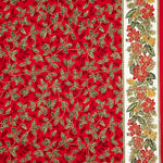 Weihnachtsblumen Baumwolle Popeline Rot - Ribes y Casals