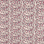 Floral bedruckter Perkal Bordeaux y Grau - Ribes y Casals