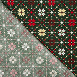 Weihnachten Popeline Star Geo Grün - Ribes y Casals