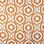 Satin bedrucktes Karo Geo Orange - Ribes y Casals