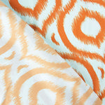 Satin bedrucktes Karo Geo Orange - Ribes y Casals