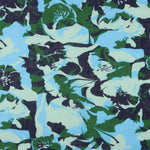 Blaues Dschungel bedrucktes Leinen - Ribes y Casals