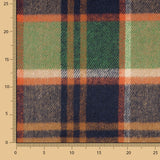Grün, Orange und Marine karierter Mufflon - Ribes y Casals