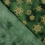 Popeline-Stoffrest Weihnachten Grüner Stern – Verschiedene Maße x Breite 140 cm - Ribes y Casals