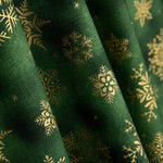 Popeline-Stoffrest Weihnachten Grüner Stern – Verschiedene Maße x Breite 140 cm - Ribes y Casals