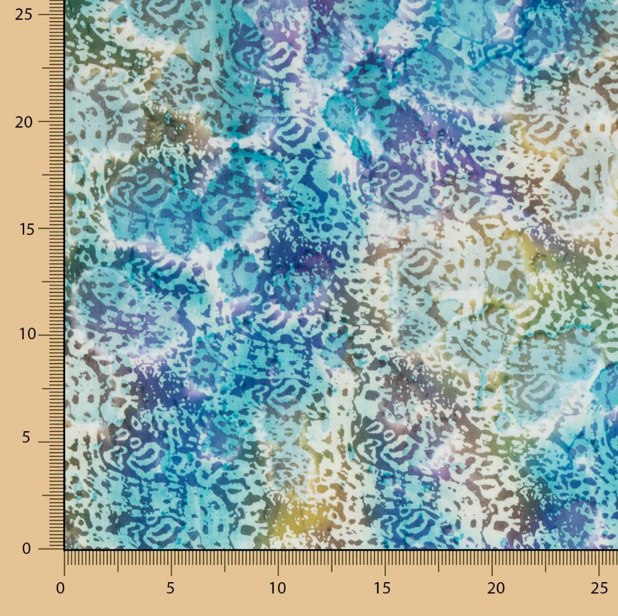 Bangui Batik Popeline Türkis - Ribes y Casals