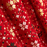 Weihnachten Popeline Stern Geo Rot - Ribes y Casals
