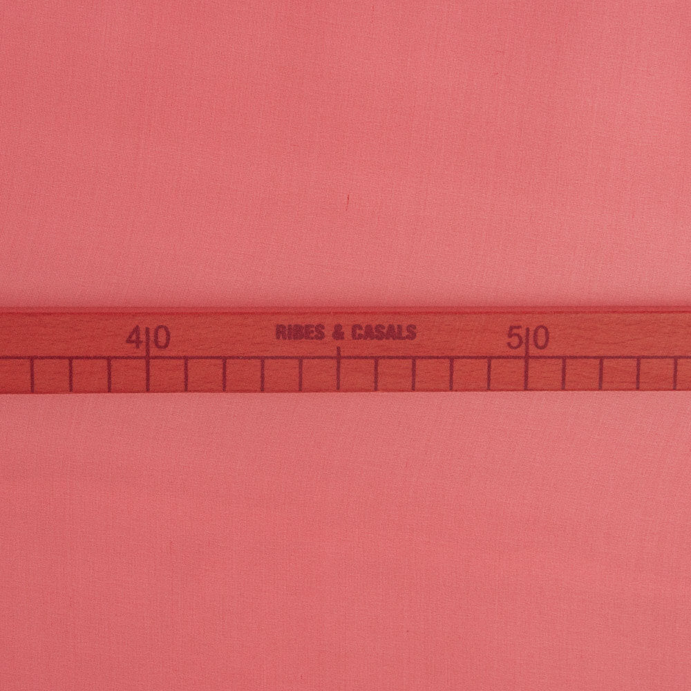 Restposten Gaze aus Seide in Erdbeerrot – verschiedene Maße x Breite 140 cm - Ribes y Casals