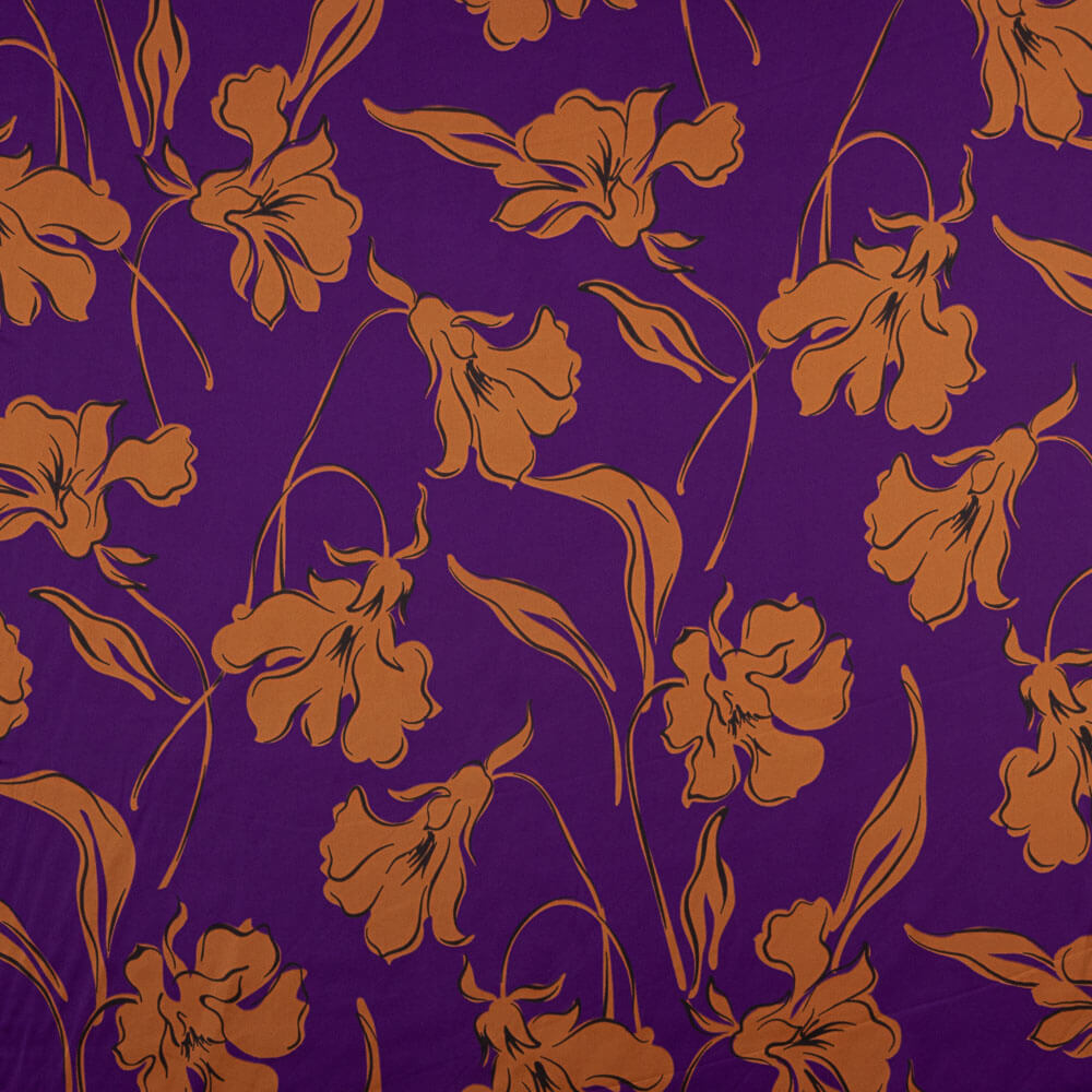 Polyester Satin Nizza Lila - Ribes y Casals