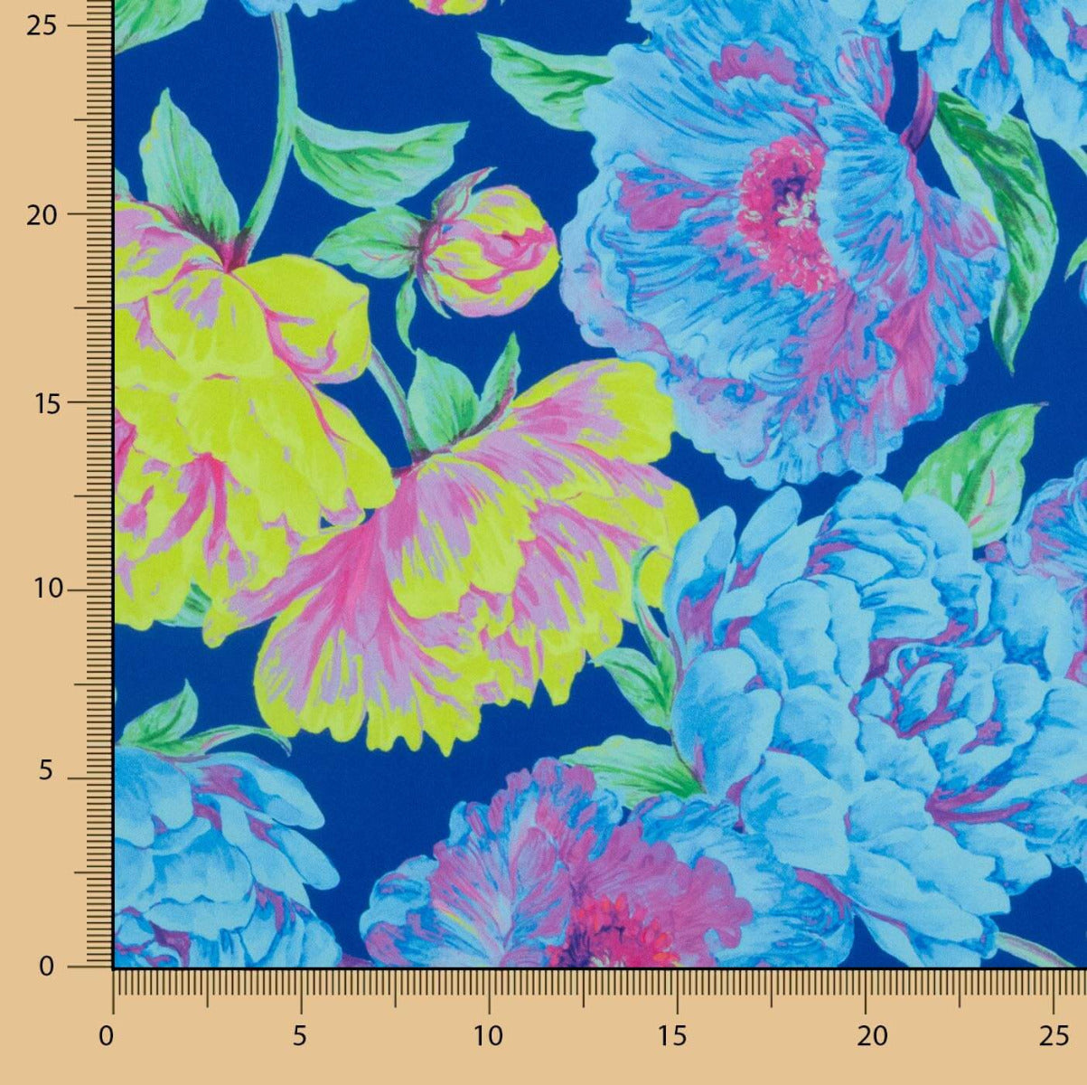 Polyester Satin Kalkblau - Ribes y Casals