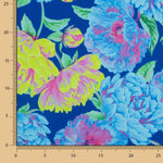 Polyester Satin Kalkblau - Ribes y Casals