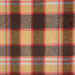 Mouflon-Stoffrest, mit Karos, senfgelb, braun und rot – verschiedene Maße x Breite 150 cm - Ribes y Casals