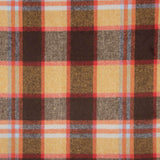 Mouflon-Stoffrest, mit Karos, senfgelb, braun und rot – verschiedene Maße x Breite 150 cm - Ribes y Casals